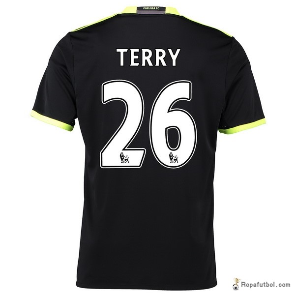 Camiseta Chelsea Replica Segunda Ropa Terry 2016/17 Negro